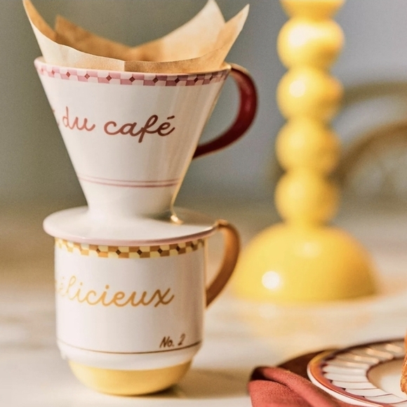 Anthropologie Maeve Violette Pour-Over Coffee Maker - Thumbnail 2